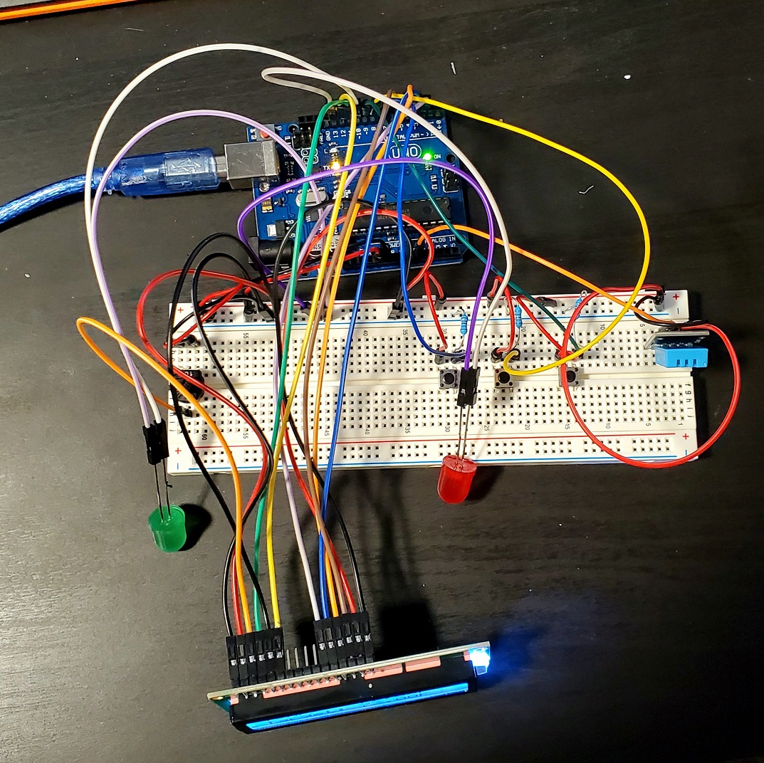 Picture of an Arduino powered thermostat